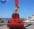 Red Hydraulic Drive Clamshell Grab Bucket for Excavator or Crane Handling Rock and Scrap 1.6m³