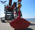 Red Hydraulic Drive Clamshell Grab Bucket for Excavator or Crane Handling Rock and Scrap 1.6m³