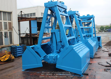 中国 SWL 20T 6 - 10M3 砂または鉄鋼のバルク貨物のためのリモコンのクラムシェルのグラブ サプライヤー