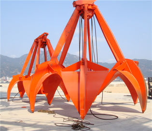 中国 16T ロープの Loadiing の砂の石/鋼鉄スクラップおよび鉱石のための機械オレンジの皮のグラブ 5m の ³ サプライヤー