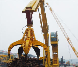 中国 負荷の鋼鉄スクラップのための 1.25m の ³ の掘削機のグラブの付属品のオレンジの皮の掘削機のグラブのバケツ サプライヤー